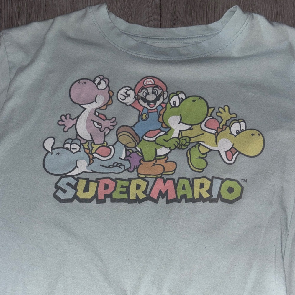 Nintendo Super Mario Light Blue T-Shirt
